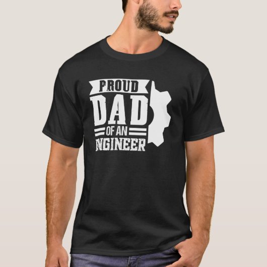 技術誇りを持った士パパのパパ Tシャツ (正面)