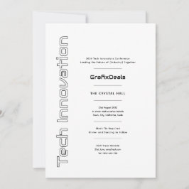 技術革新ビジネス企業のイベントモダン 招待状