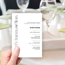 技術革新ビジネス企業のイベントモダン 招待状