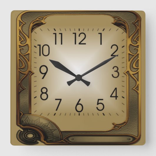 技術 スクエア壁時計 (正面)