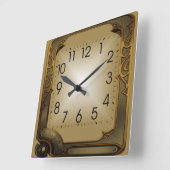 技術 スクエア壁時計 (傾斜)