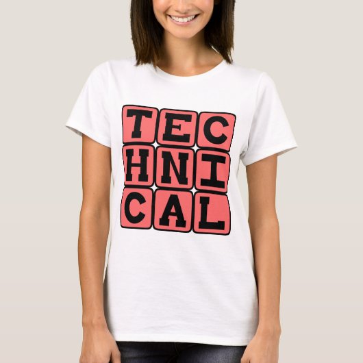 技術、テクニックのルール Tシャツ (正面)