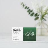 技術 |プログラマ |バイナリコード 名刺 (スタンド正面)