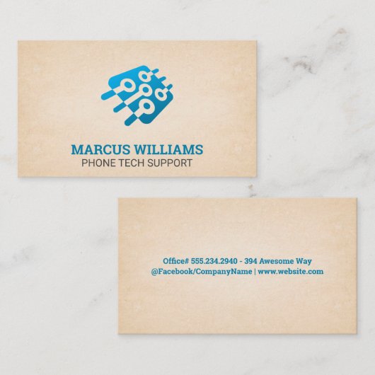 技術 | マイクロチップ 名刺 (正面/裏面)