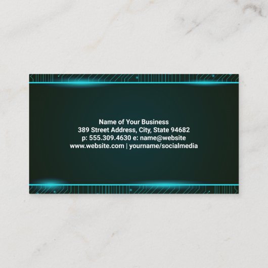 技術 |回線 名刺 (裏面)