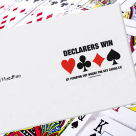 把握することによる宣言者の勝利鍵カード 名刺