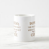 抑うつおもしろい飲みコーヒー引用文 コーヒーマグカップ (中央)