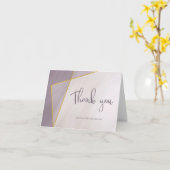 抑えた梅の金ゴールドモダンフレ結婚ームは感謝していあなた カード (黄色い花)