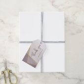 抑えた梅モダン金ゴールドフレ結婚ーム ギフトタグ (より糸付き)