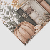 抑えた色の秋のカボチャと本 薄葉紙 (詳細)