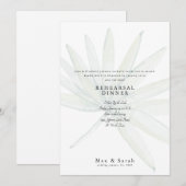 抑えられたトロピッ結婚カルなリハーサル 招待状 (正面/裏面)