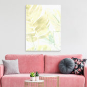 抑えられた熱帯葉の キャンバスプリント (インサイチュ (リビング))