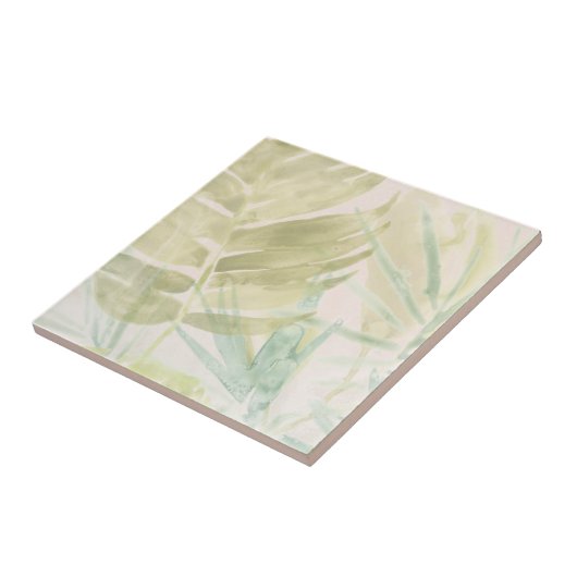 抑えられた熱帯葉の タイル (側面)