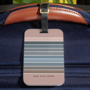 抑えられた色自然のミュートストライプ方法 ラゲッジタグ