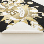 抑ガーリー制された金ゴールドボールとスター シェルパブランケット (3/4)