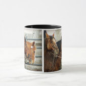 抑制された馬頭部 マグカップ (中央)