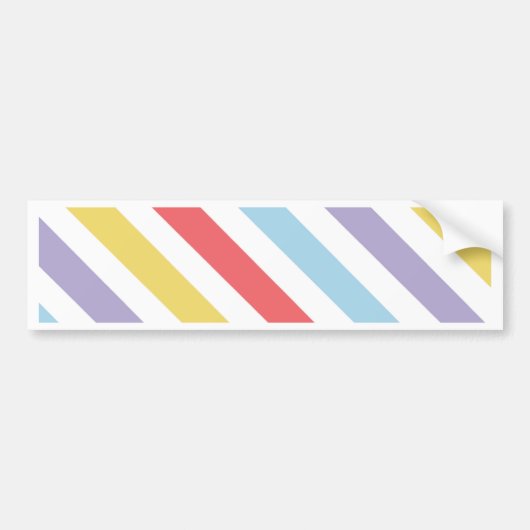 抑制される縞で飾ります バンパーステッカー (正面)