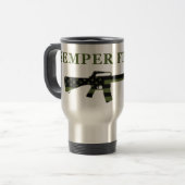 抑制されるSemper Fidelis M16のタンブラー トラベルマグ (正面左)
