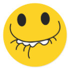 抑制笑い黄色の顔