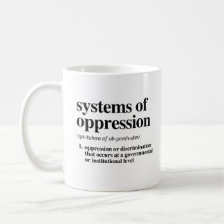 抑圧定義システム コーヒーマグカップ