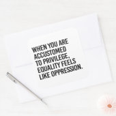 抑圧感じのような平等 スクエアシール (封筒)