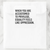 抑圧感じのような平等 スクエアシール (バッグ)