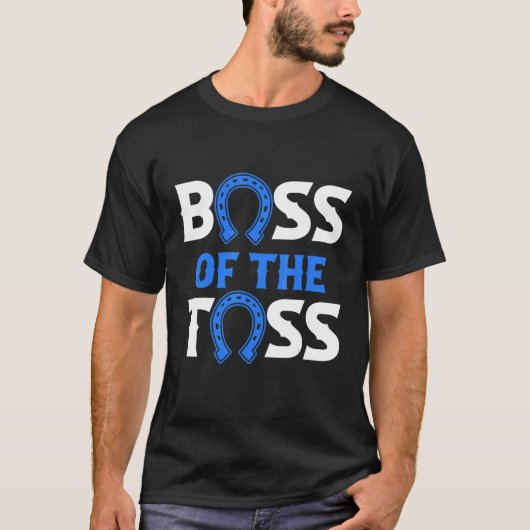 投げた馬蹄鉄のボス Tシャツ (正面)