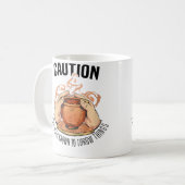 投げつけたがる人認定陶器 コーヒーマグカップ (正面左)