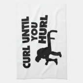 投げつけるまでカールして下さい キッチンタオル (縦)