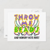 投げてビーズで誰も傷つかない ポストカード (正面/裏面)