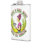 投げるのが好きな少女 |ディスクゴルフ フラスク (左)