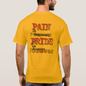 投げる人の金ゴールド Tシャツ (裏面)