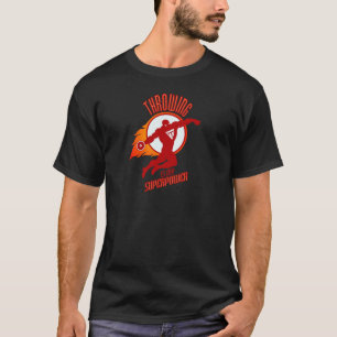 投げる円盤投げは私の超出力です Tシャツ