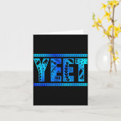 投げろ トライバルアート ユニークな名言 メンズ ボーイズ キッズ 女性 カード (黄色い花)