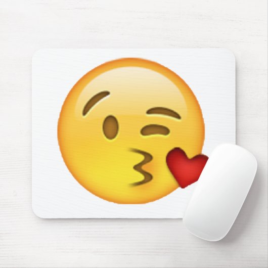 投げキス – 絵文字 マウスパッド (マウス)