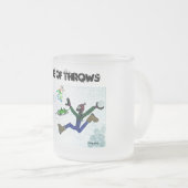 投げゲーム，すりガラスのマグカップ。 フロストグラスマグカップ (正面右)