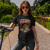 投げダーツ破りハート- おもしろい Dart Player Tシャツ