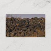 投げ出された古いタイヤ 名刺 (裏面)