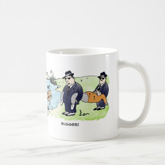 投げ出すこと コーヒーマグカップ (右)