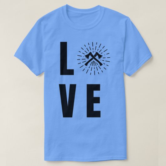 投げ斧トマホーク二重の斧ギフト27 Tシャツ (デザイン正面)