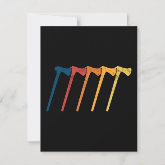 投げ斧 招待状 (正面)