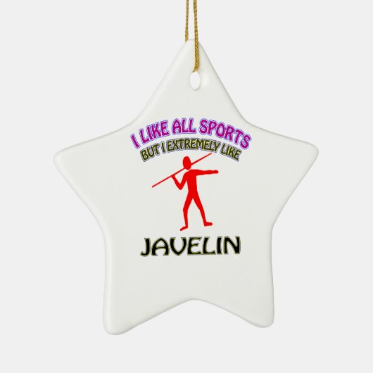 投げ槍のデザイン セラミックオーナメント (右)