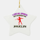 投げ槍のデザイン セラミックオーナメント (正面)