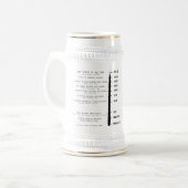 投げ槍の起源のマグ ビールジョッキ (正面左)