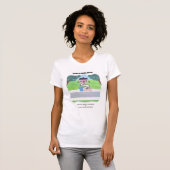 投げ犬のパッチ遠くに Tシャツ (正面フル)