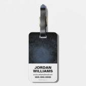 投げ疑問に思縄の上の女性の金ゴールド記号 ラゲッジタグ (裏面縦)