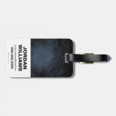 投げ疑問に思縄の上の女性の金ゴールド記号 ラゲッジタグ (裏面横)