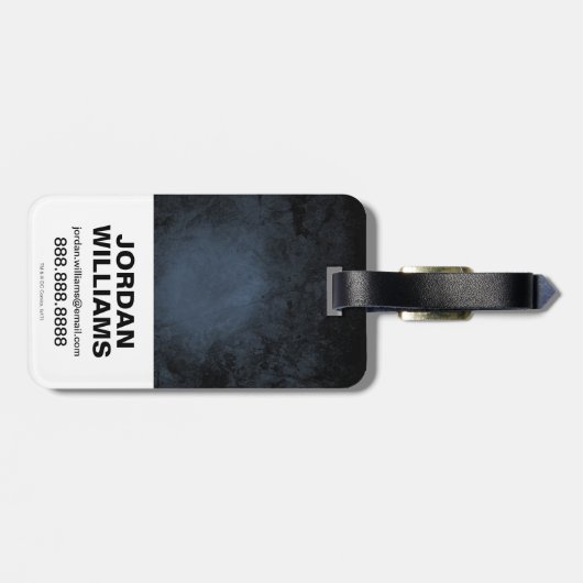 投げ疑問に思縄の上の女性の金ゴールド記号 ラゲッジタグ (裏面横)