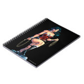 投げ疑問に思縄を岩の上に握る女性 ノートブック (左側)