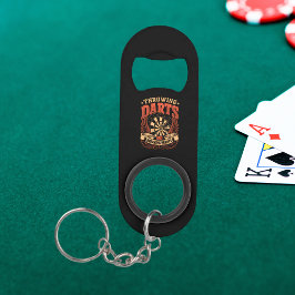 投げ矢と壊れハート-おもしろい Dart キーホルダー栓抜き